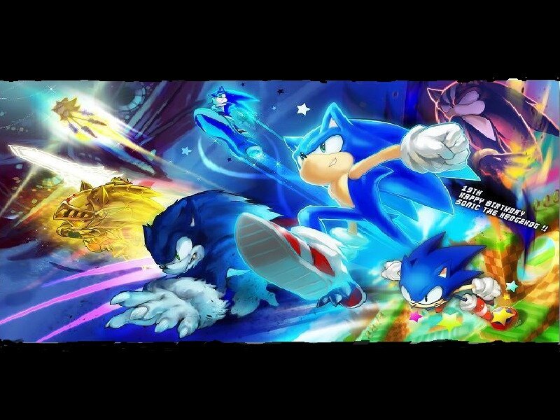 Sonic the Hedgehog Characters — Blue, Dynamic, Energetic