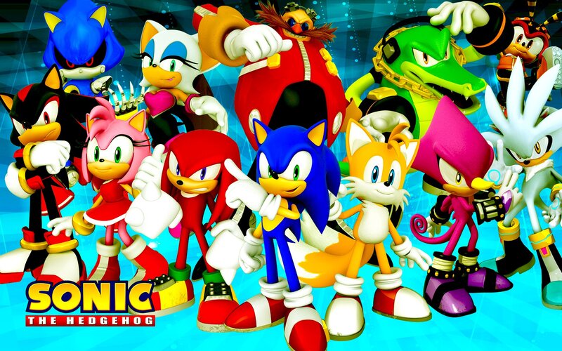Sonic the Hedgehog Characters — Blue, Energetic, Digital Art, Tails
