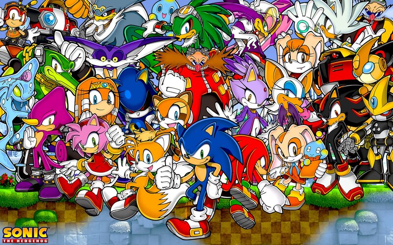 Sonic the Hedgehog Characters — Blue, Energetic, Digital Art