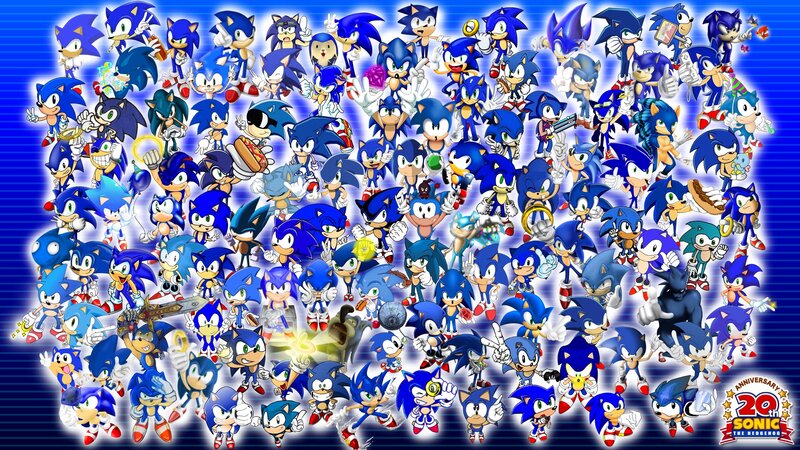 Sonic the Hedgehog Characters — Blue, Festive