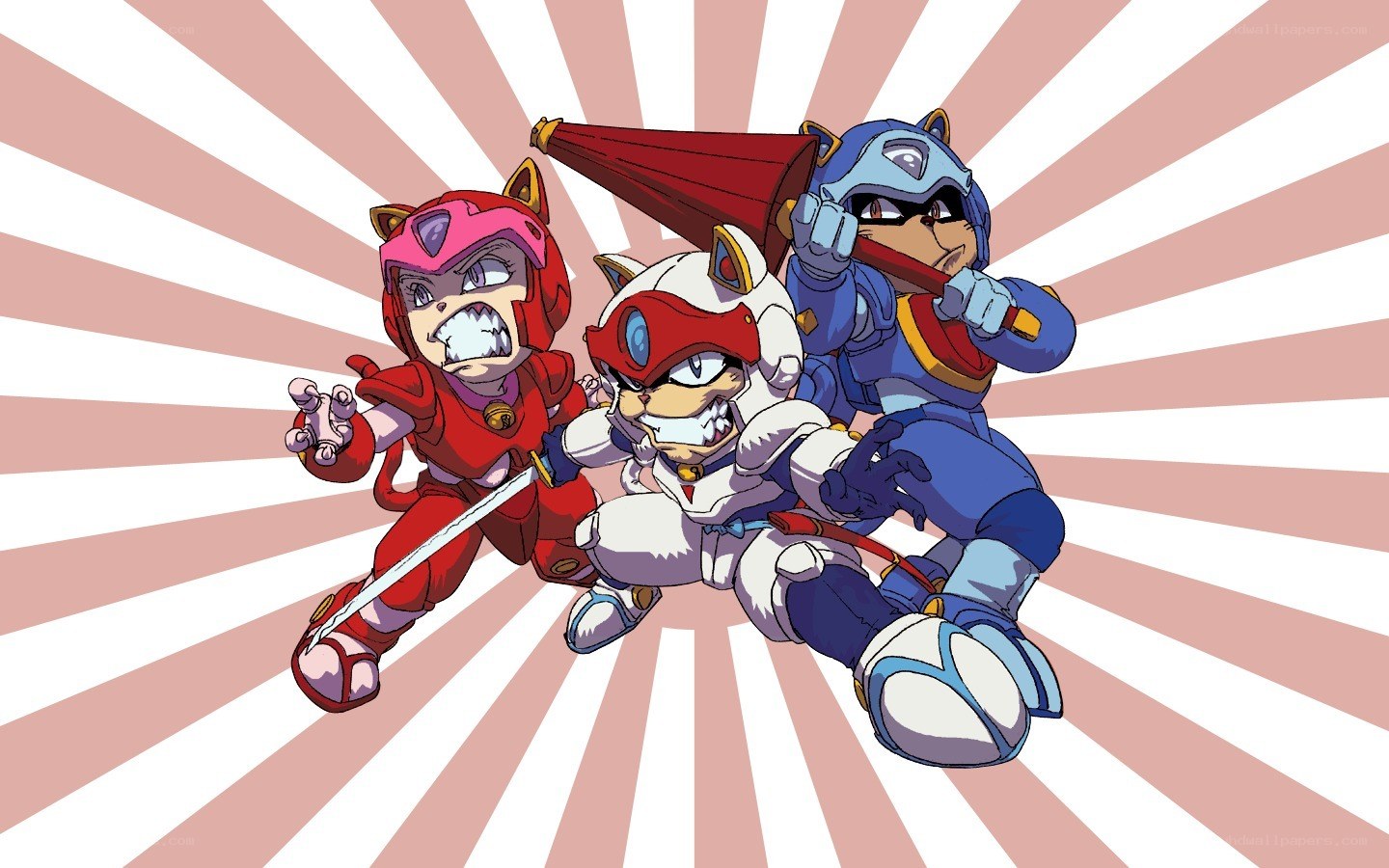 Sonic the Hedgehog characters in action