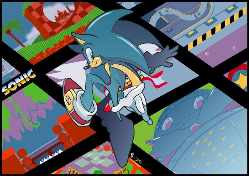 Sonic the Hedgehog collage