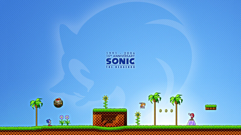 Sonic the Hedgehog Game Scene — Blue