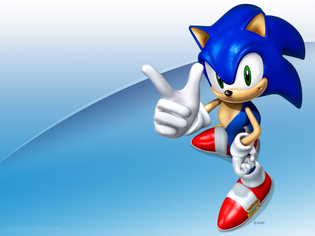Sonic the Hedgehog giving thumbs up