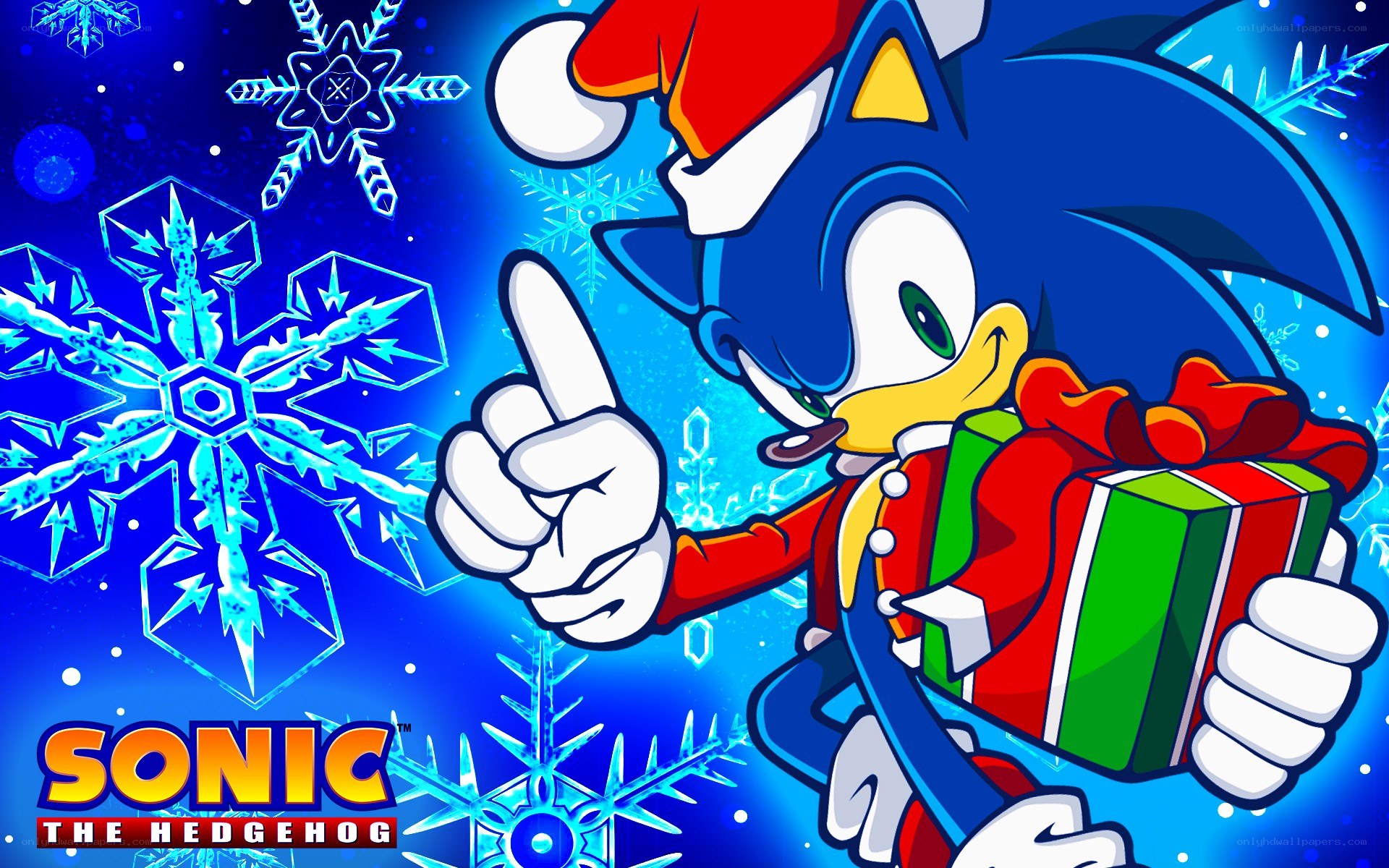 Sonic the Hedgehog holiday art