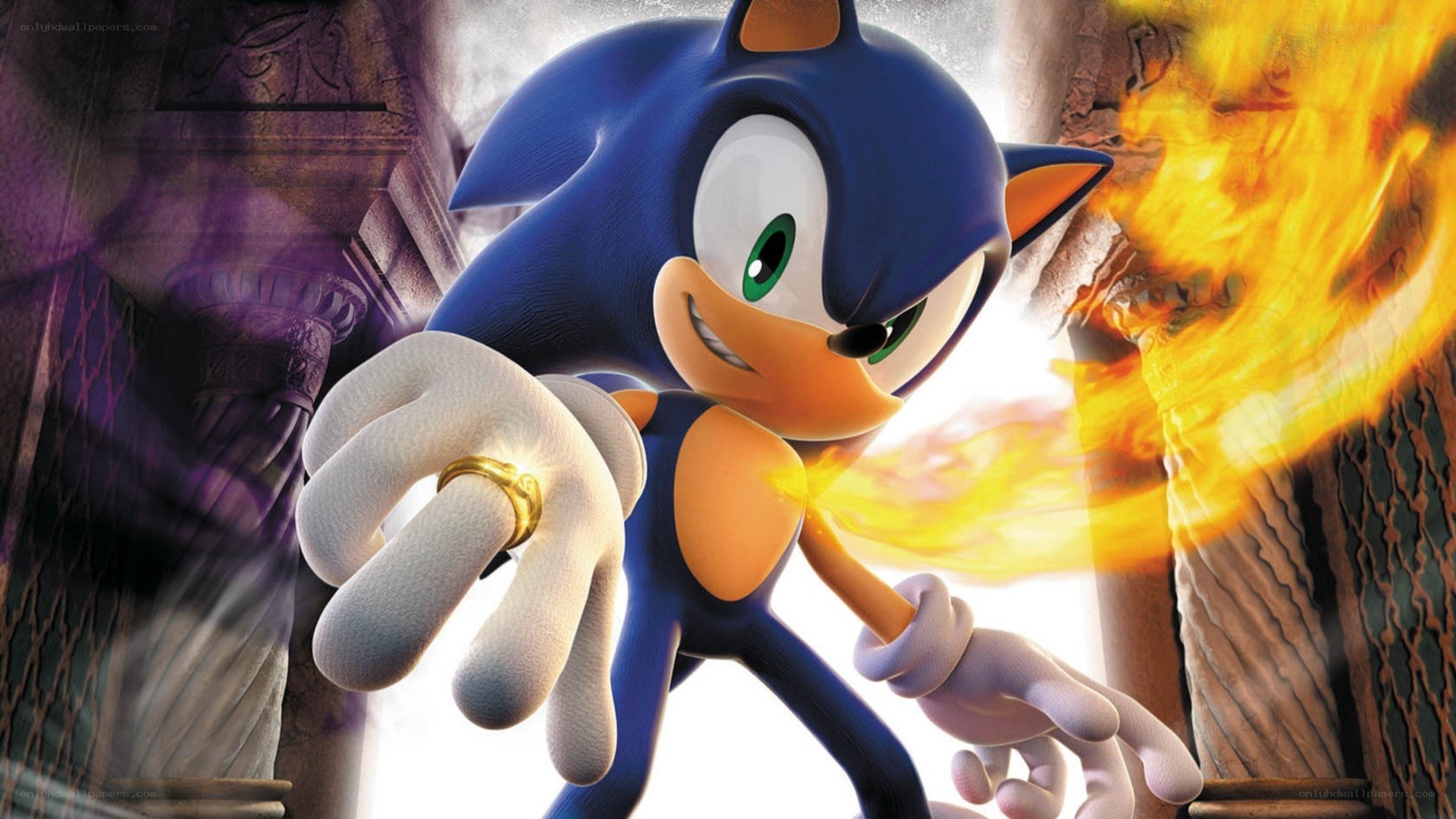 Sonic the Hedgehog in action