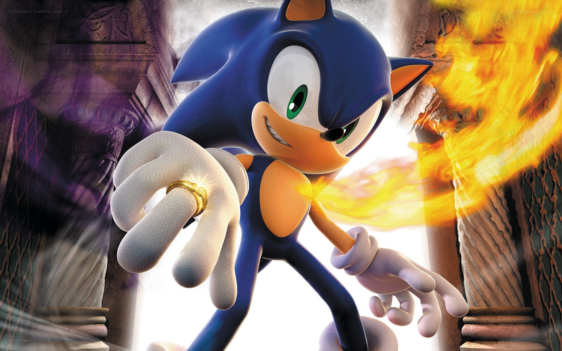 Sonic the Hedgehog in action