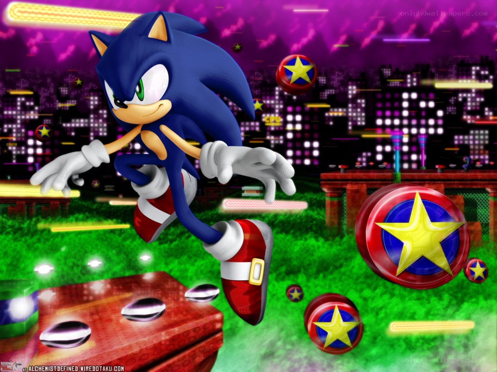 Sonic the Hedgehog in action