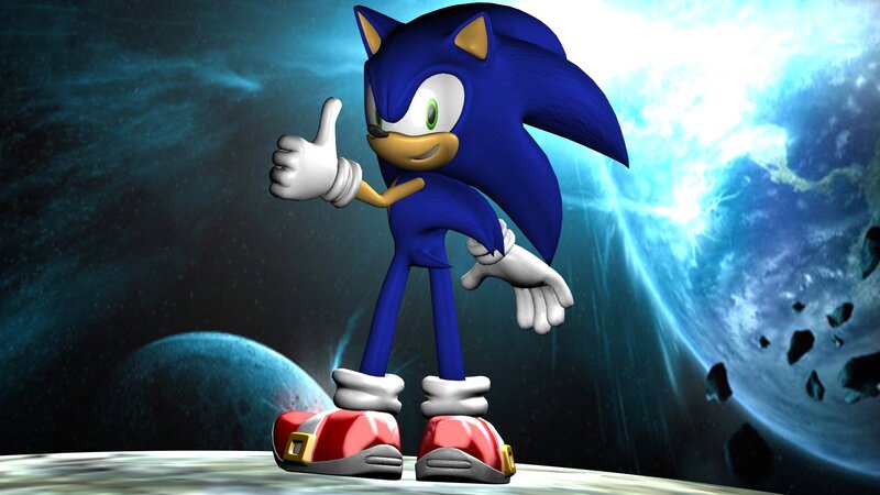 Sonic the Hedgehog in space