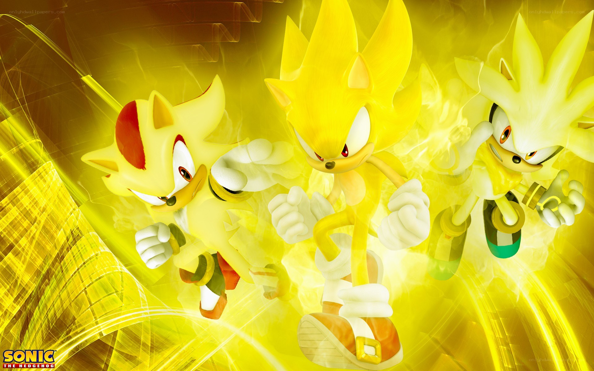 Sonic the Hedgehog in Super form