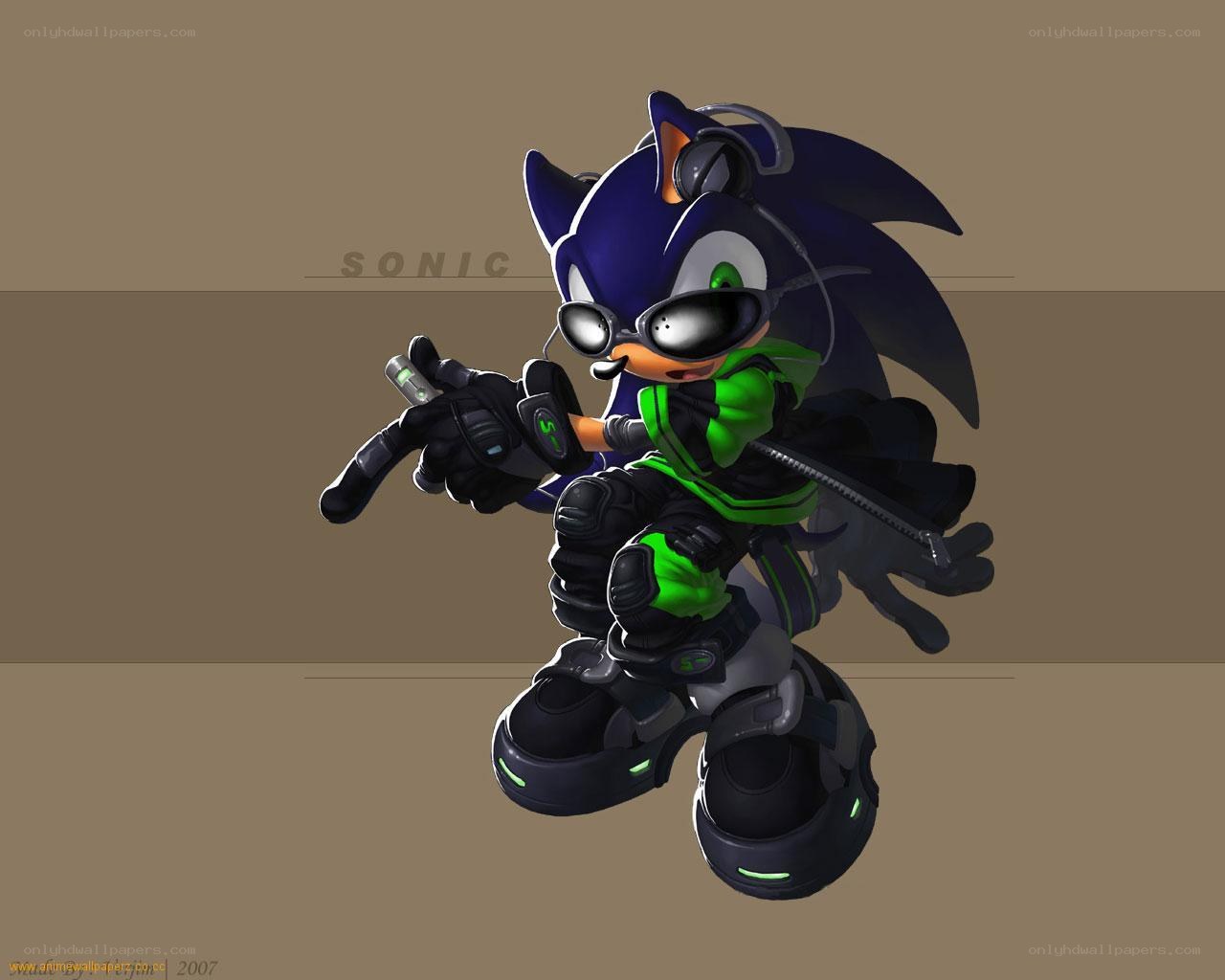 Sonic the Hedgehog in tactical gear