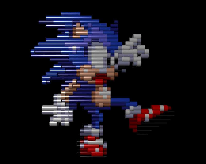 Sonic the Hedgehog pixel art