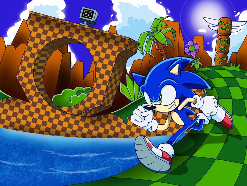 Sonic the Hedgehog running