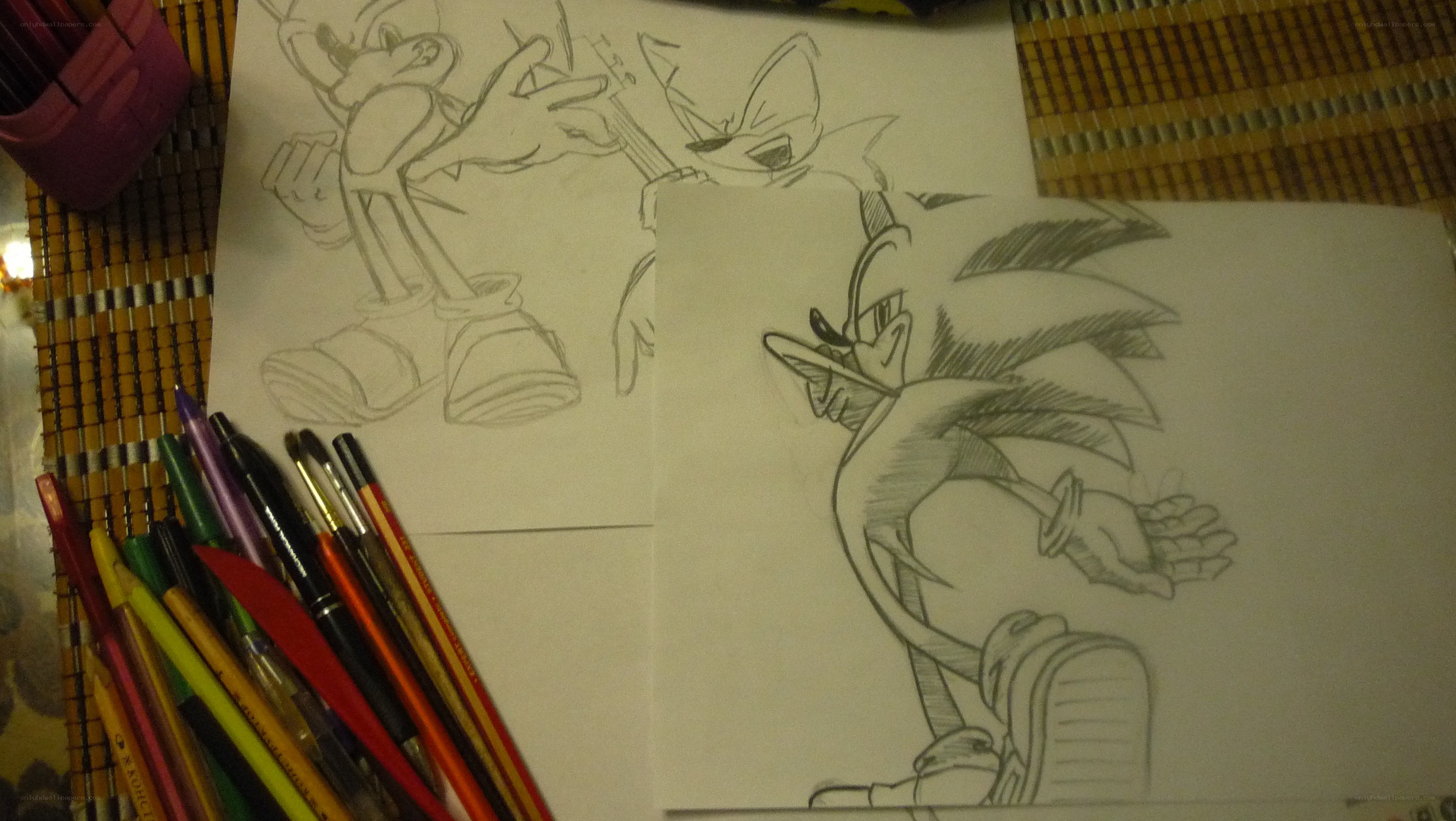 Sonic the Hedgehog sketches