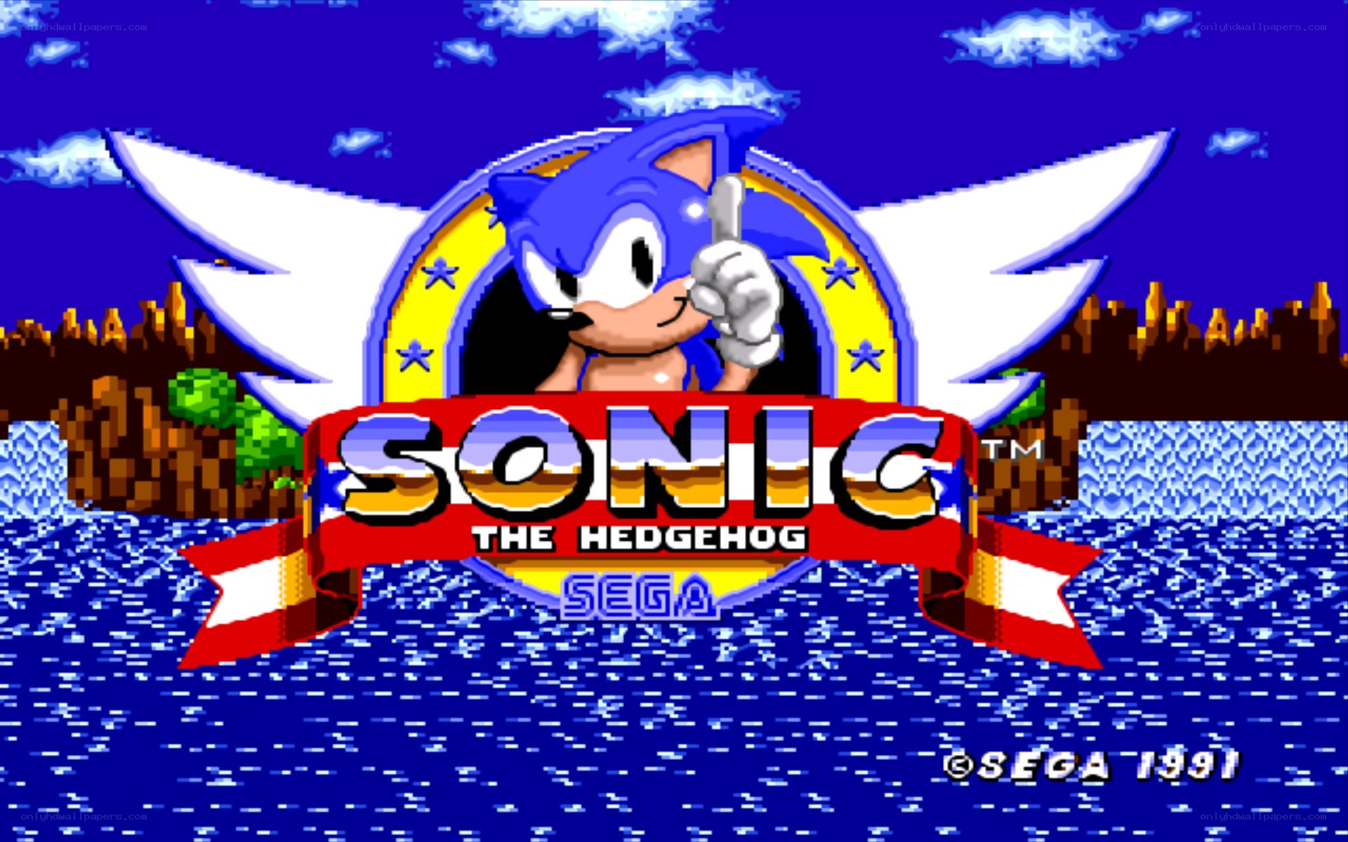 Sonic the Hedgehog title screen