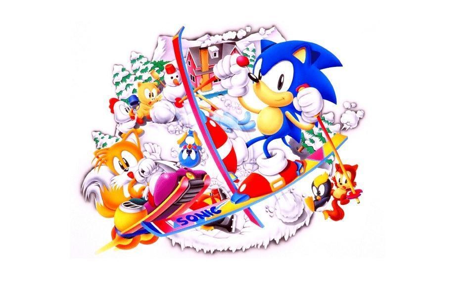 Sonic the Hedgehog winter scene