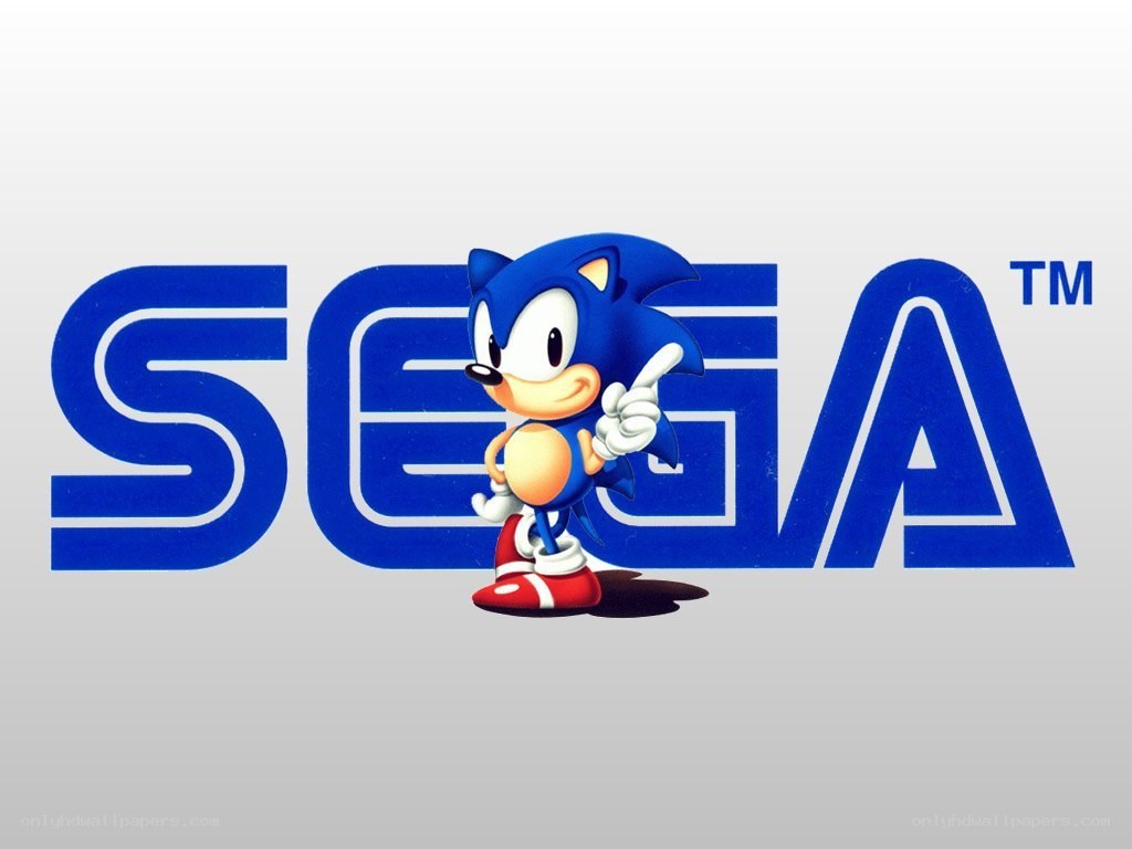 Sonic the Hedgehog with SEGA logo