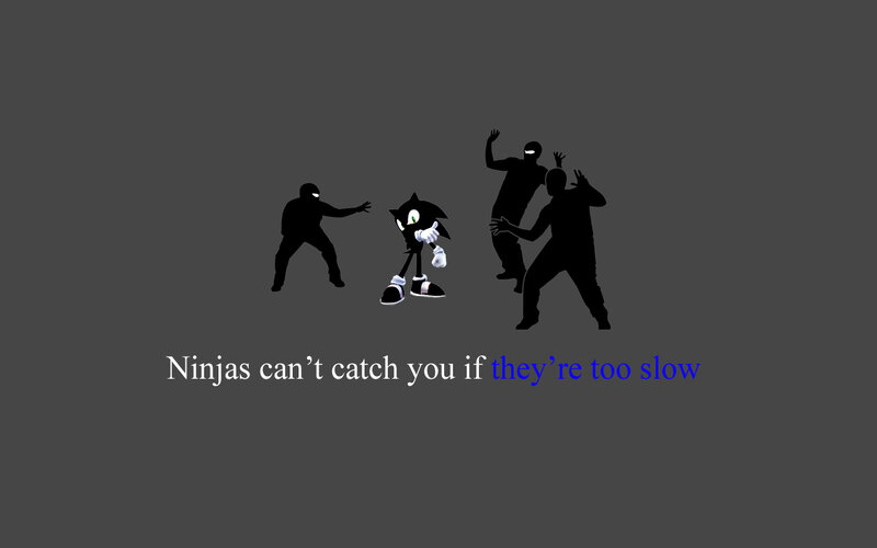 Sonic vs ninjas