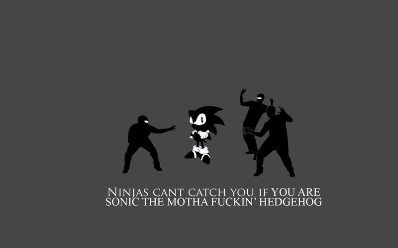 Sonic vs ninjas meme