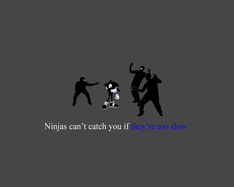 Sonic vs ninjas