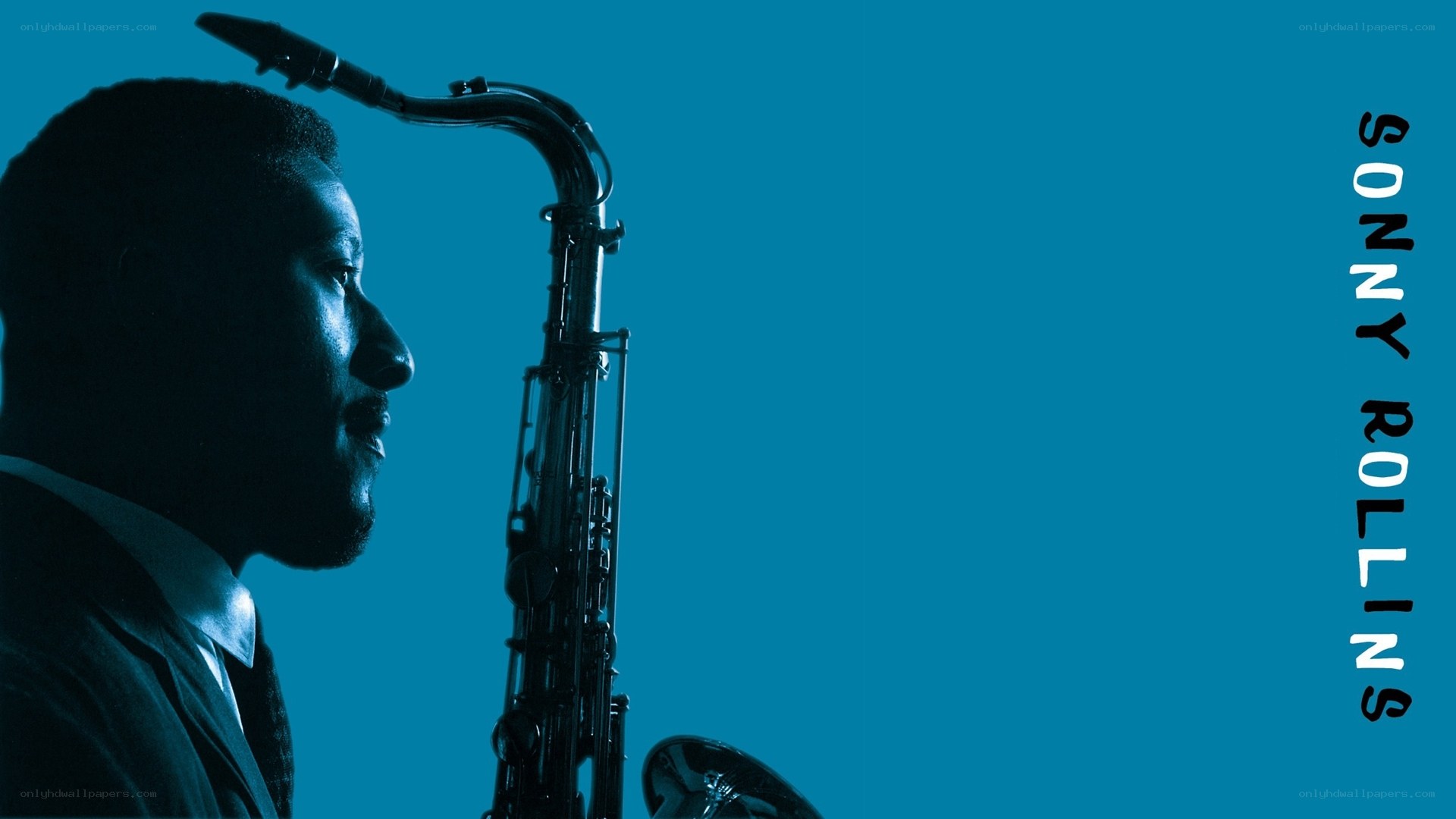 Sonny Rollins with saxophone