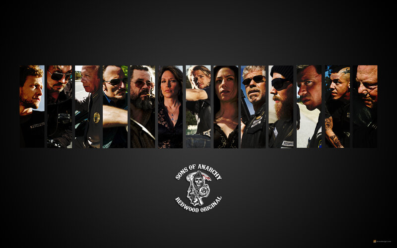 Sons of Anarchy character collage