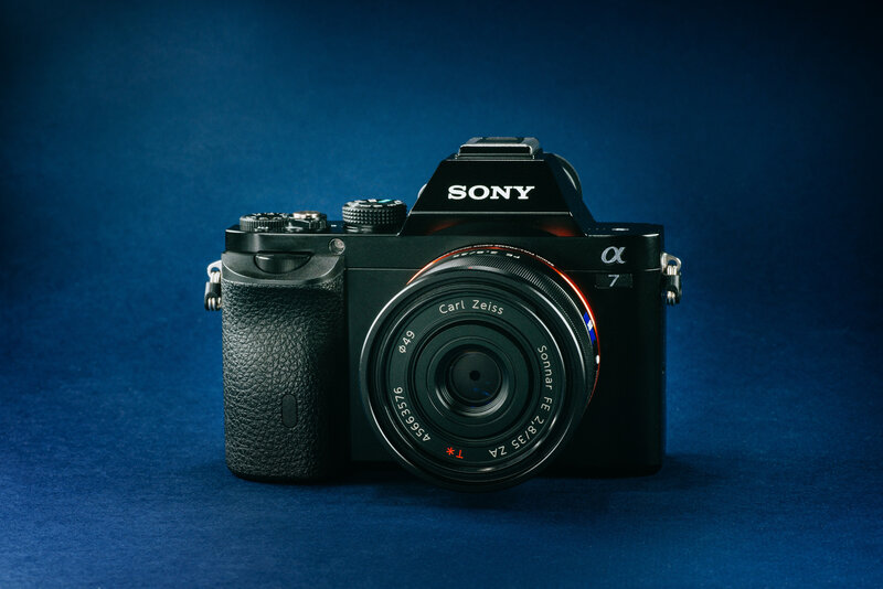 Sony a7 camera with lens