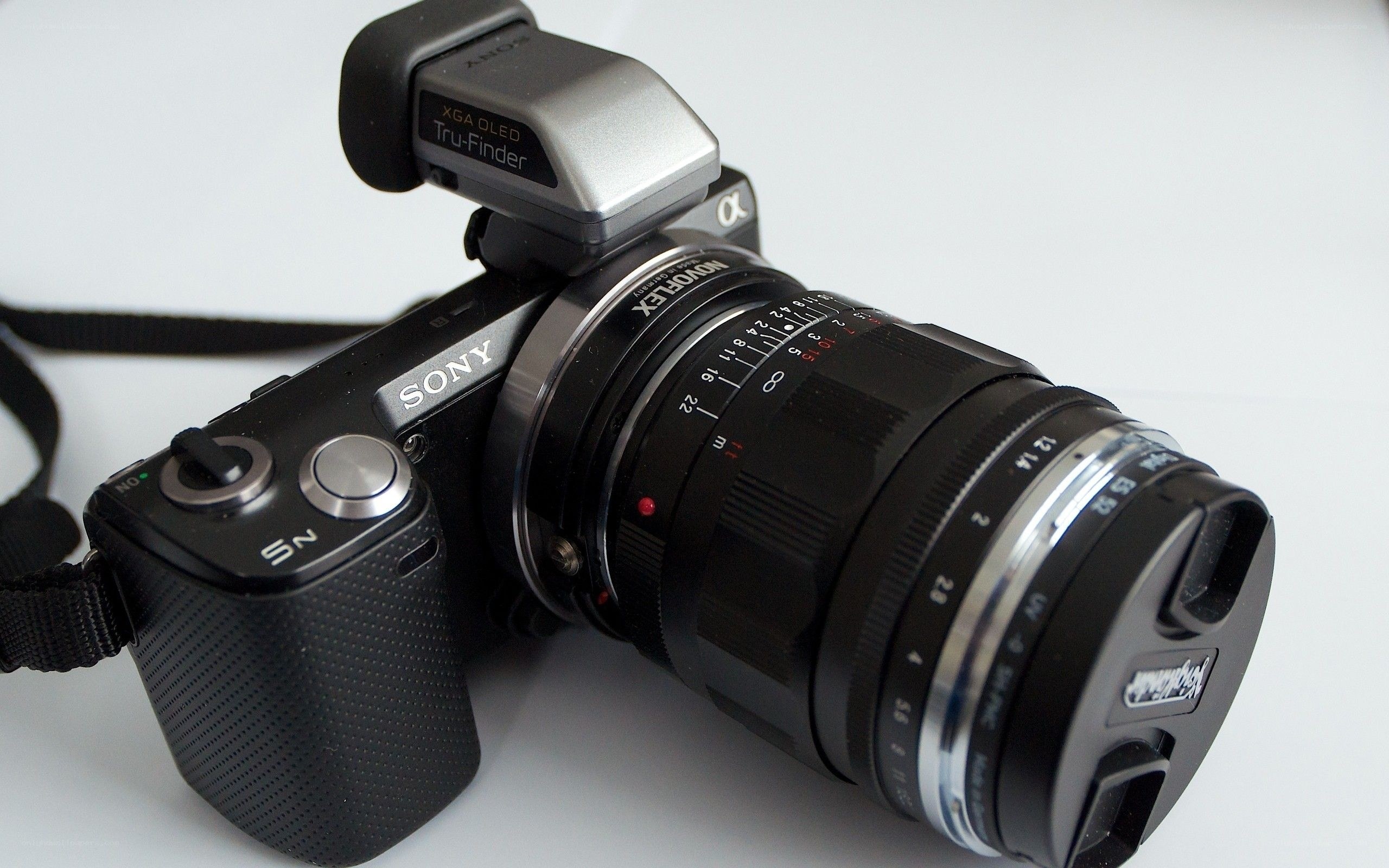 Sony camera with lens
