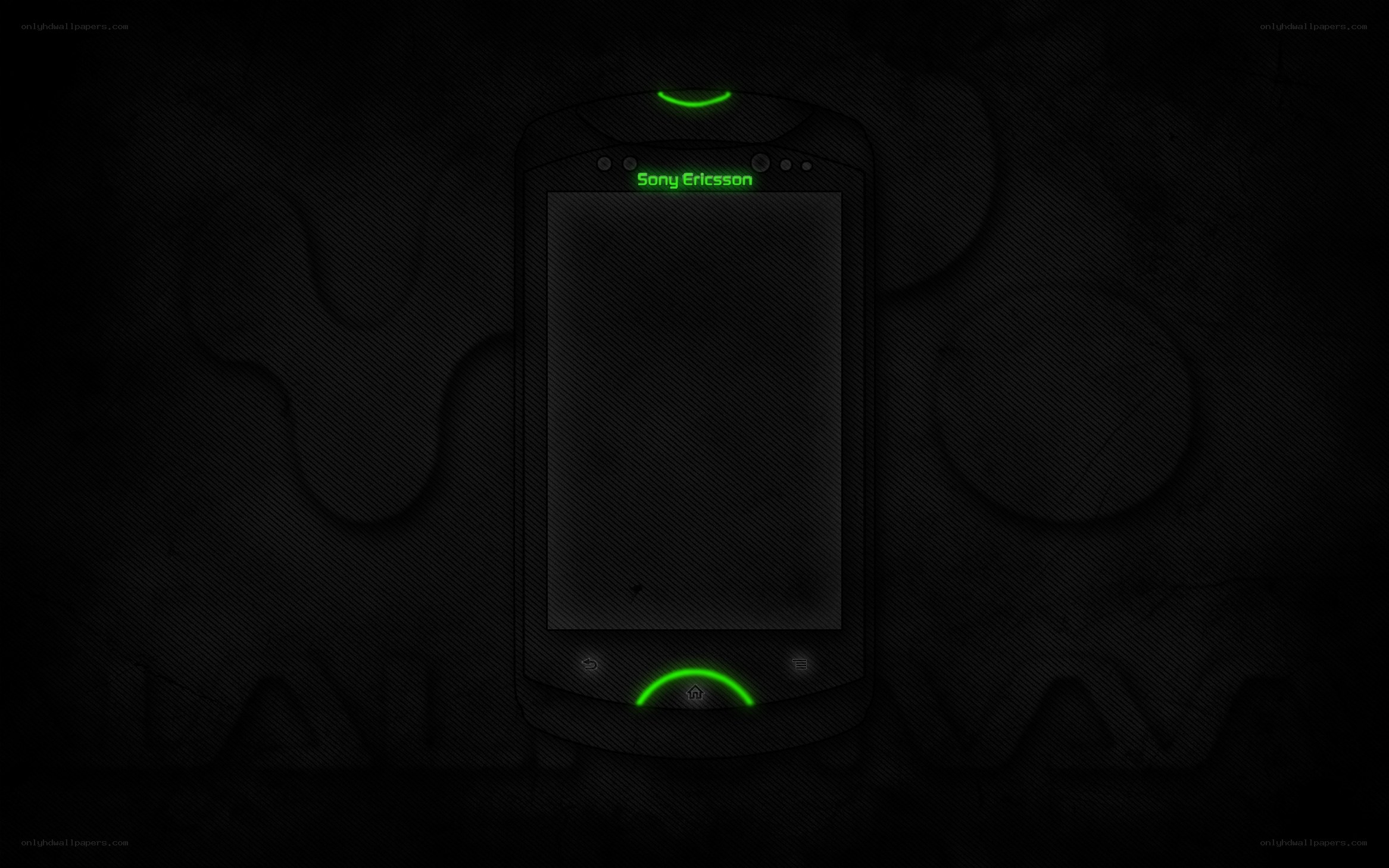 Sony Ericsson phone on dark background