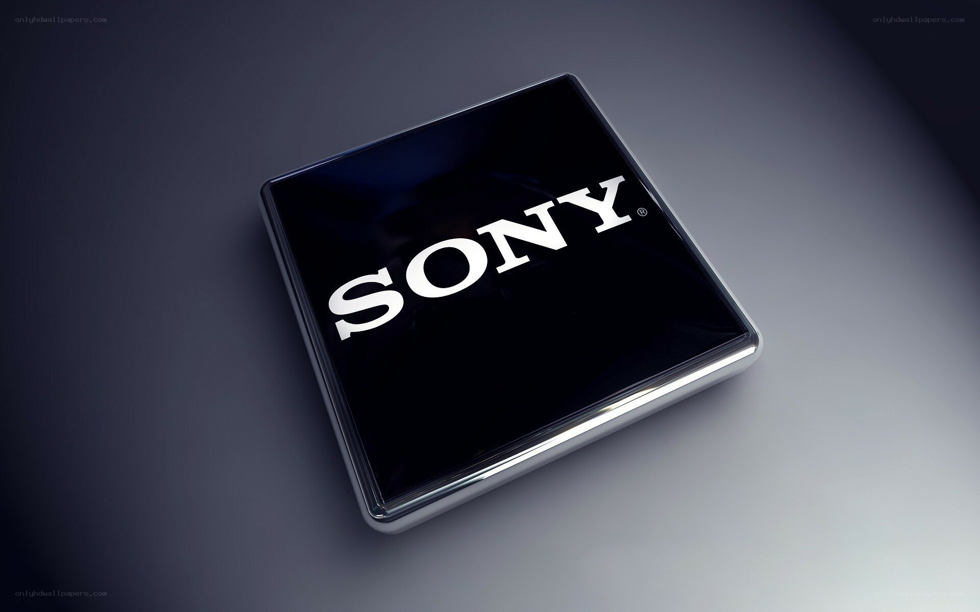 Sony logo on a black chip