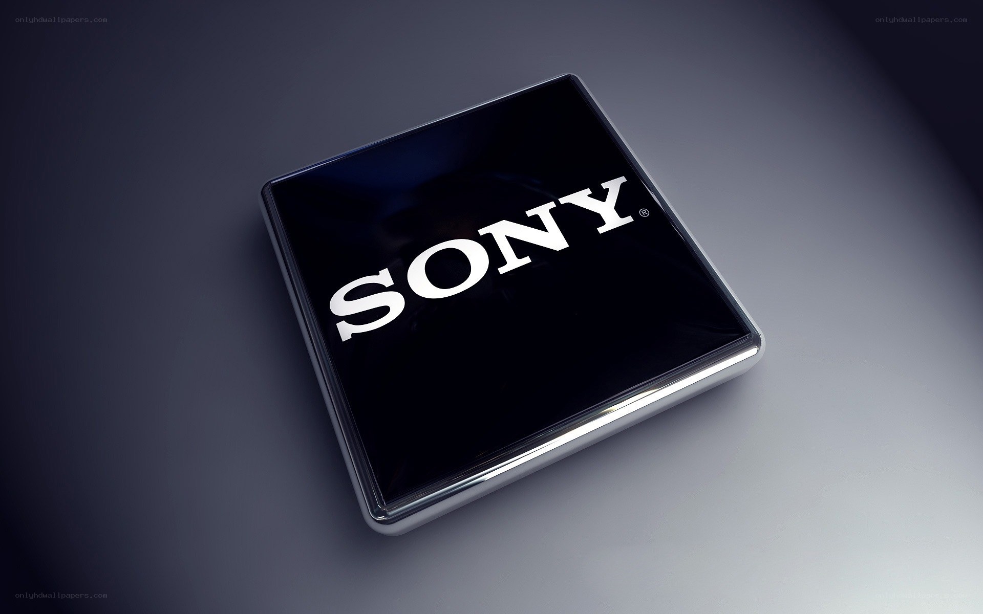 Sony logo on a black chip