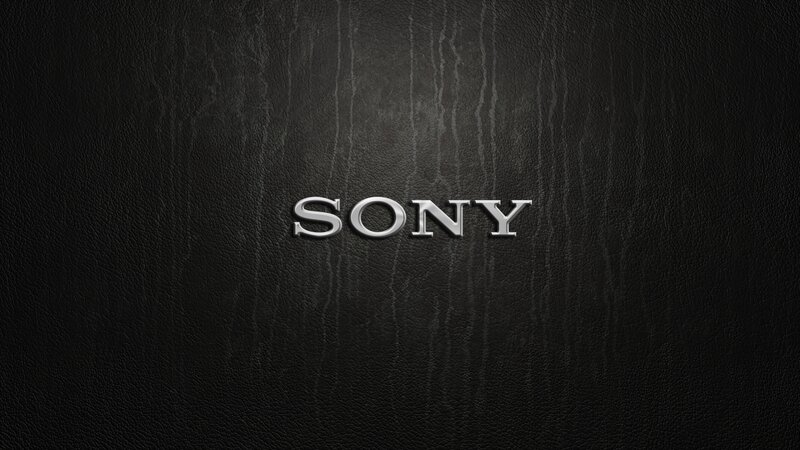 Sony Logo on Black Leather — Minimalist