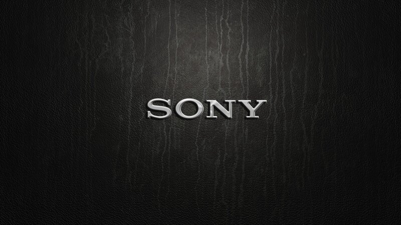 Sony logo on textured background
