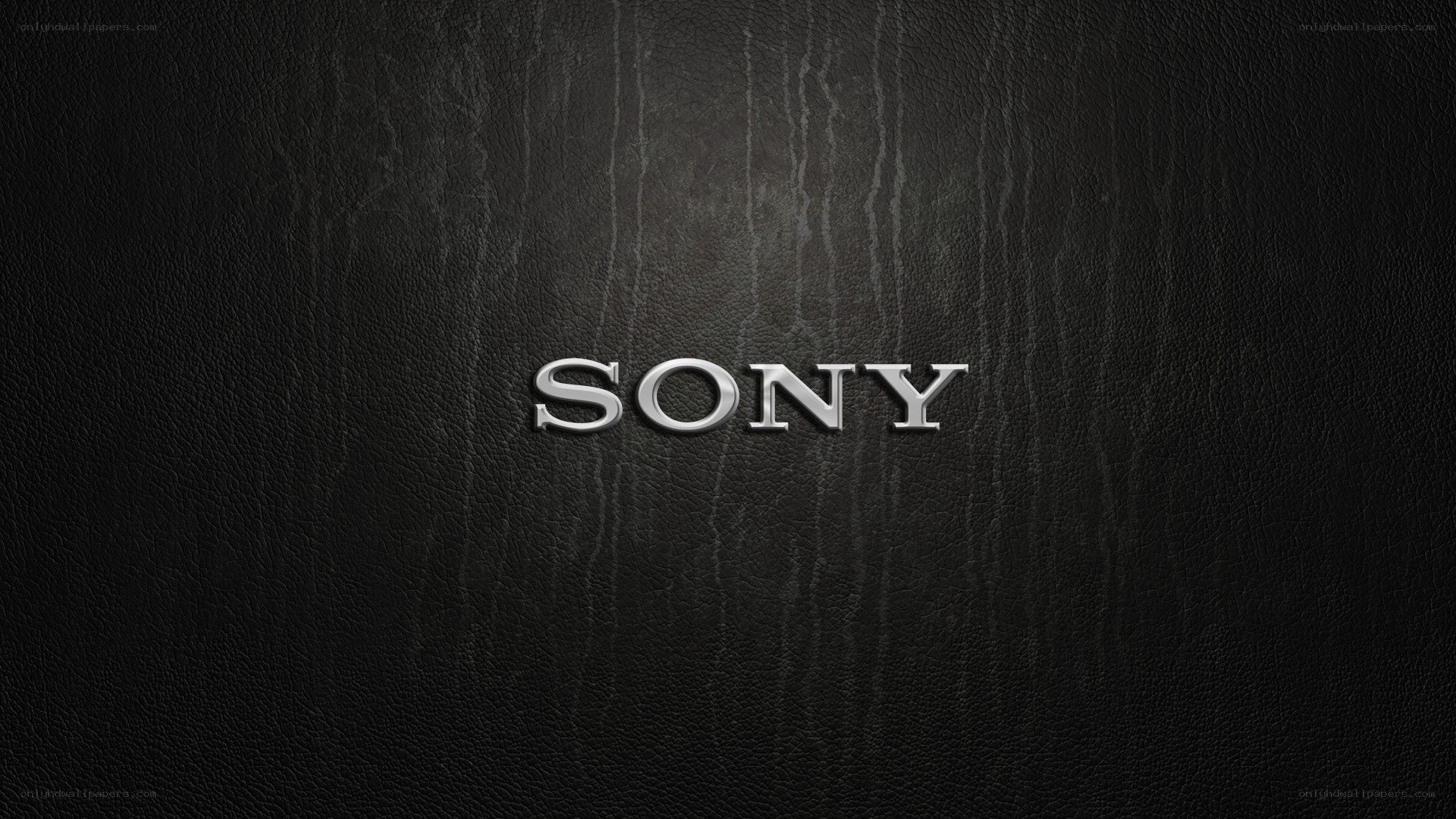 Sony logo on textured background