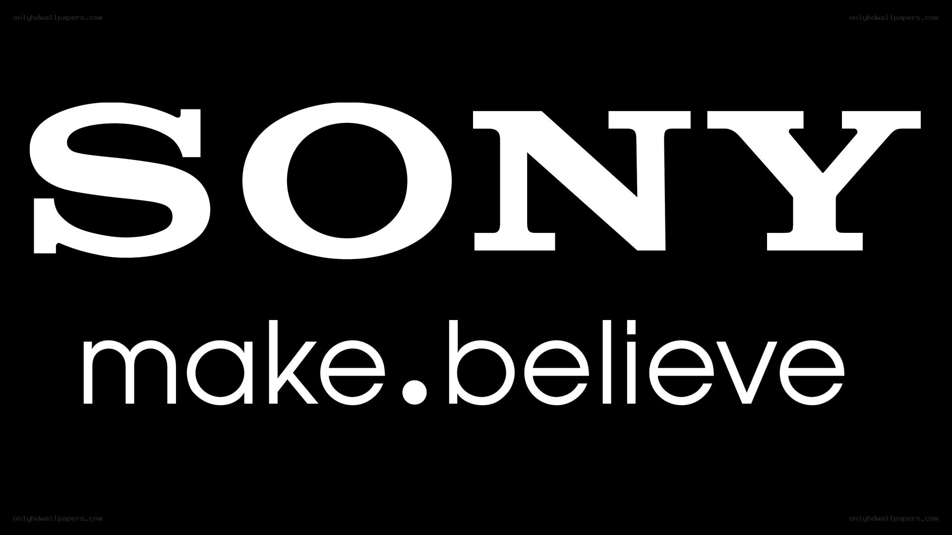 Sony logo with tagline