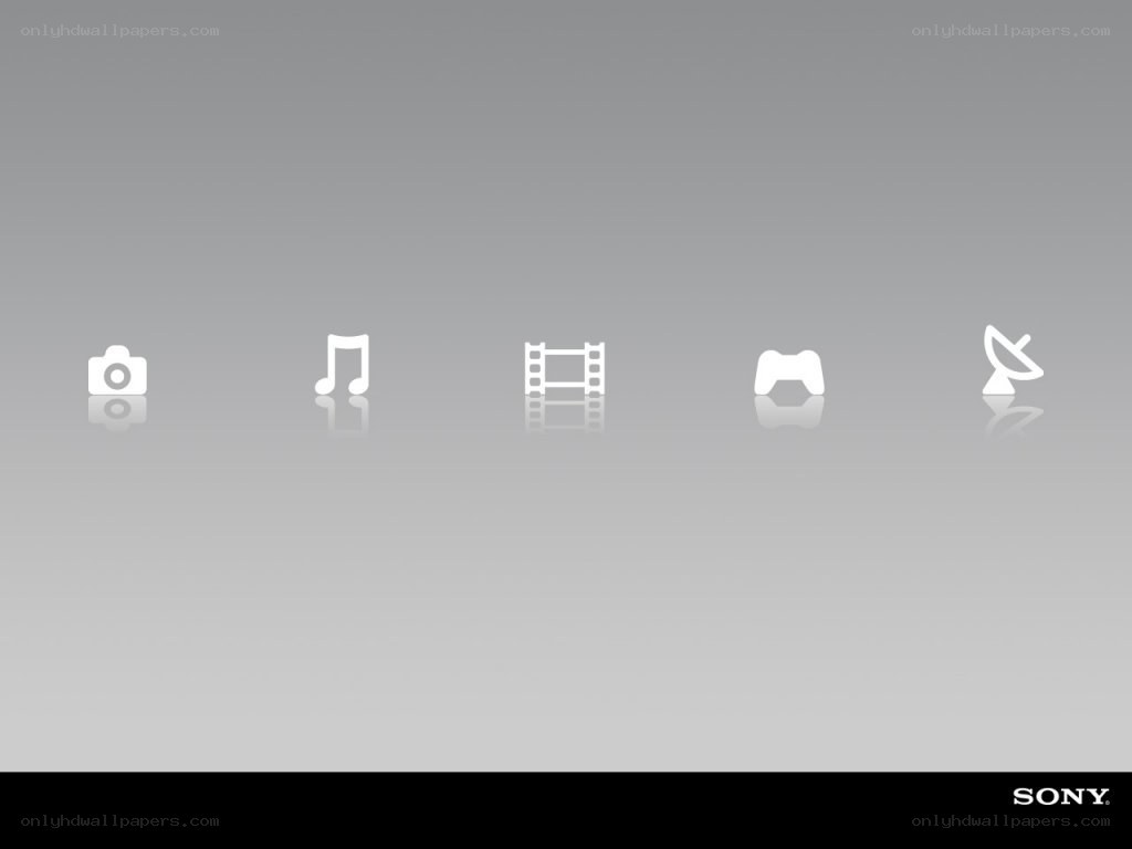 Sony media icons