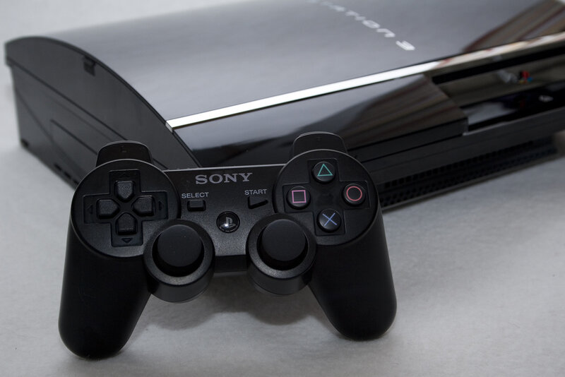 Sony PlayStation 3 console and controller