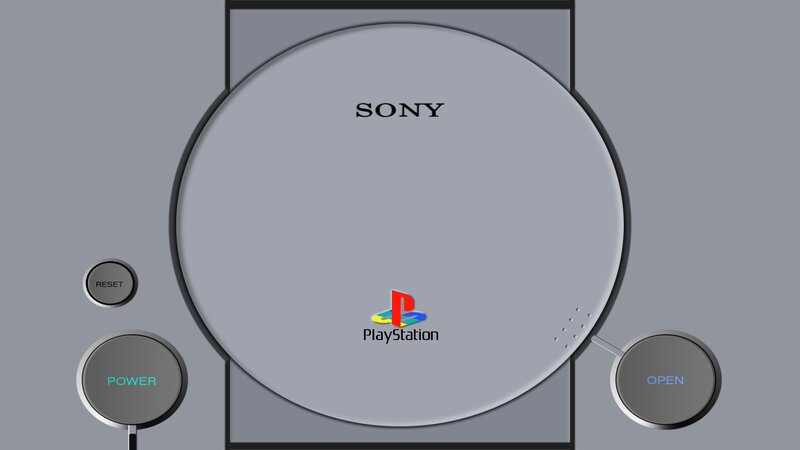 Sony PlayStation Console — Gray, Neutral, 3d Render