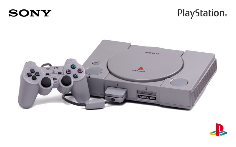 Sony PlayStation Console — Gray, Neutral, Photograph