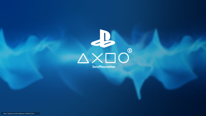 Sony PlayStation logo wallpaper