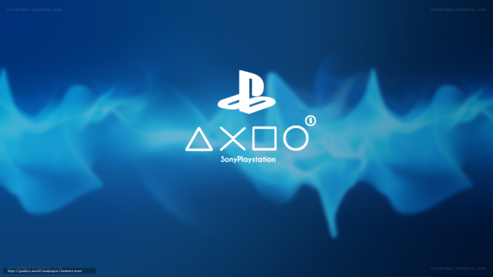 Sony PlayStation logo wallpaper
