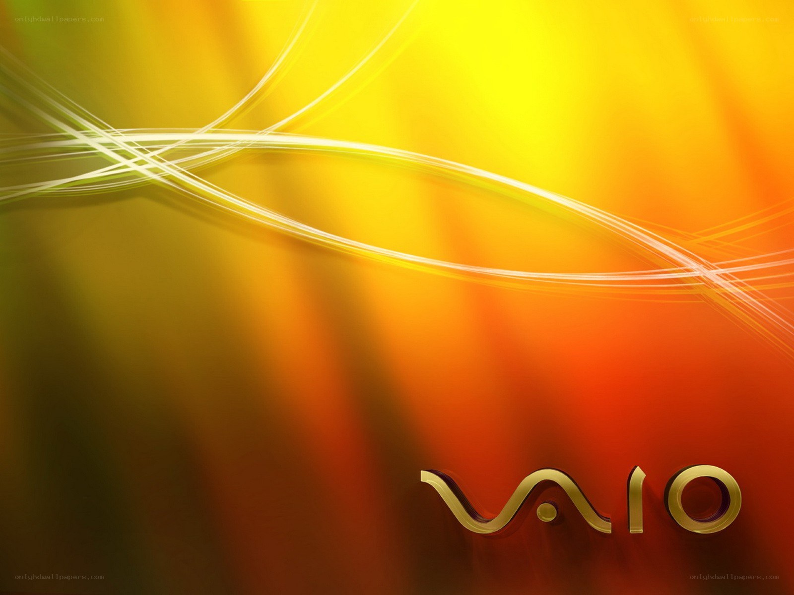 Sony Vaio logo on colorful background