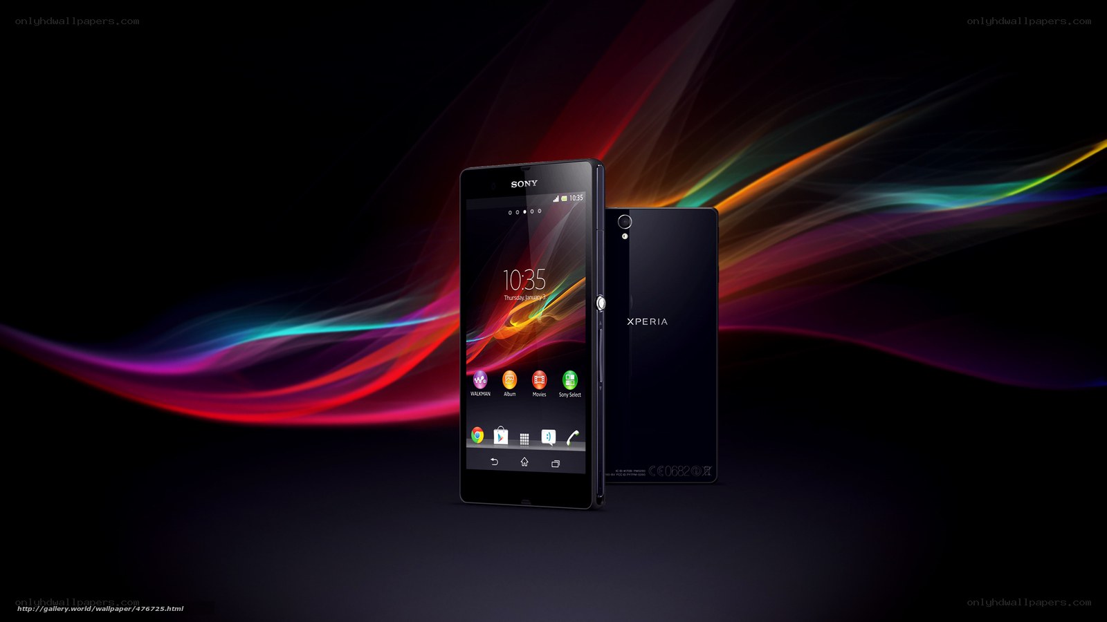 Sony Xperia phone display