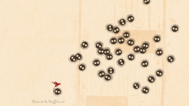 Soot Sprites and Red Ribbon