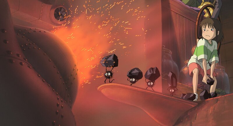 Soot sprites in a factory