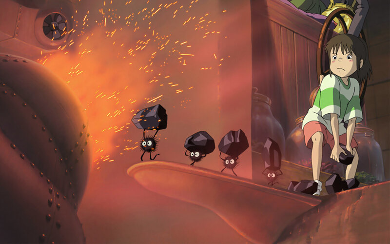 Soot sprites in a factory