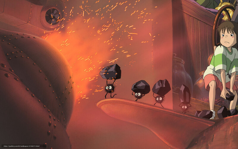 Soot sprites in a workshop
