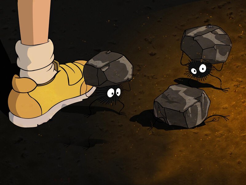 Soot Sprites with Rocks