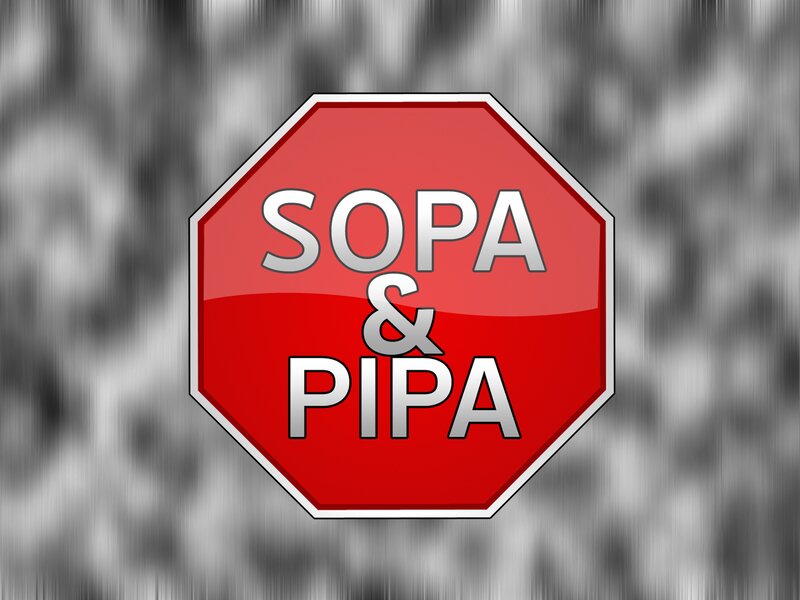SOPA and PIPA protest sign