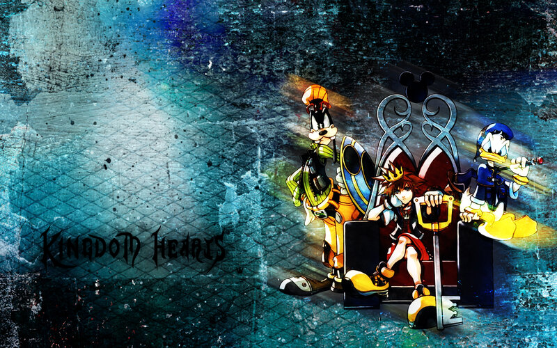 Sora and Friends on a Throne — Blue
